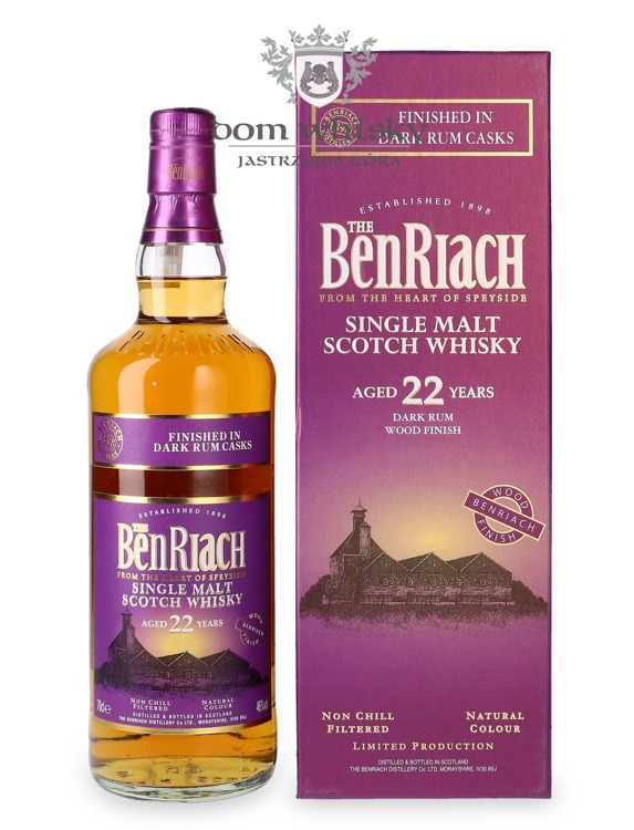 BenRiach 22-letni Dark Rum Wood Finish/ 46% / 0,7l