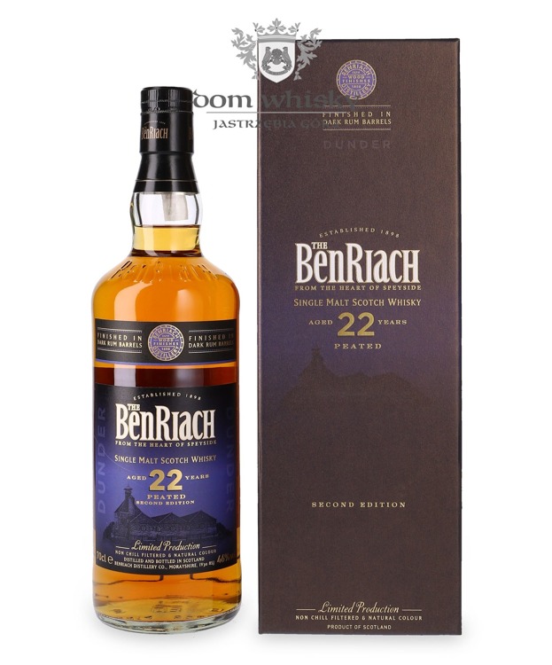 BenRiach Dunder Peated 22-letni, 2nd Edition /46%/ 0,7l