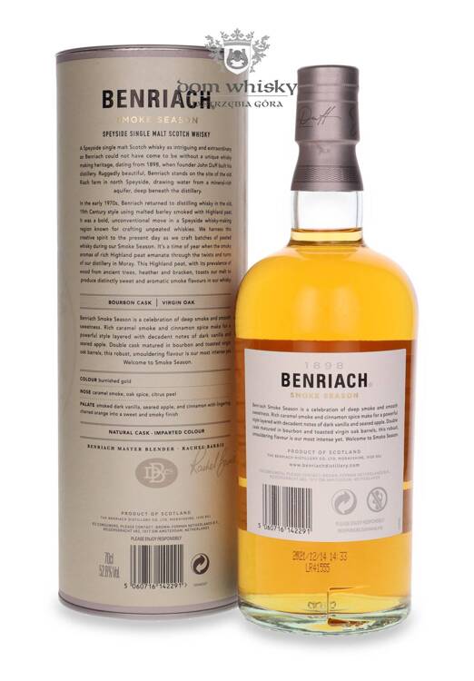 BenRiach Smoke Season Double Cask Matured / 52,8%/ 0,7l