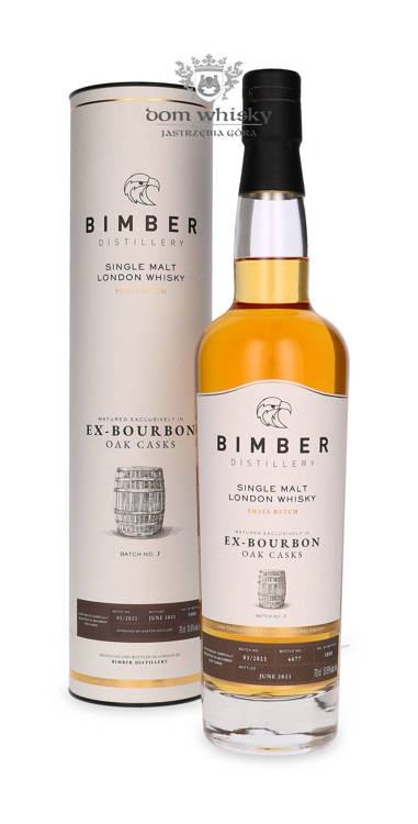Bimber London Single Malt Ex-Bourbon Casks Batch No. 3 / 51,6%/ 0,7l 	 