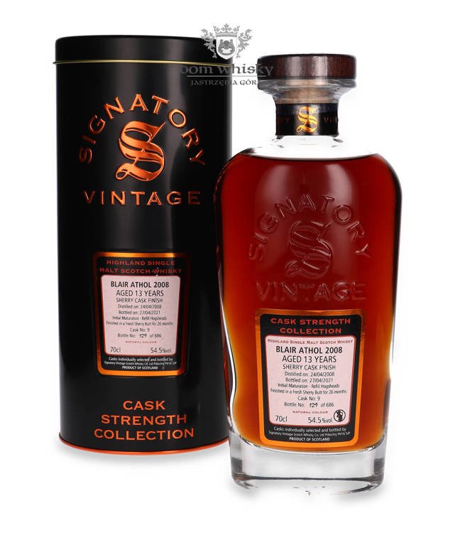 Blair Athol 13-letni (D.2008, B.2021) Signatory Vintage / 54,5% / 0,7l