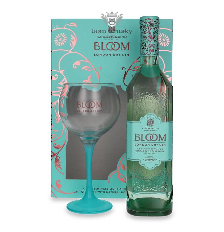 Bloom London Dry Gin + Copa Glass / 40%/ 0,7l 	