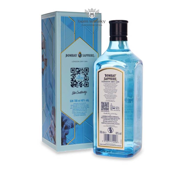 Bombay Sapphire London Dry Gin /Tinbox / 40% / 0,7l