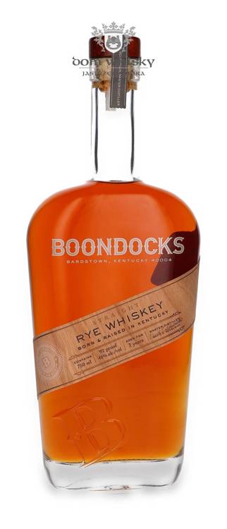 Boondocks 3-letnia Straight Rye Whiskey / 45%/ 0,75l  