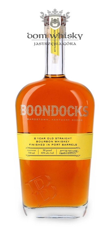 Boondocks Straight Bourbon 8-letni, Finished in Port Barrels / 45%/ 0,75l       