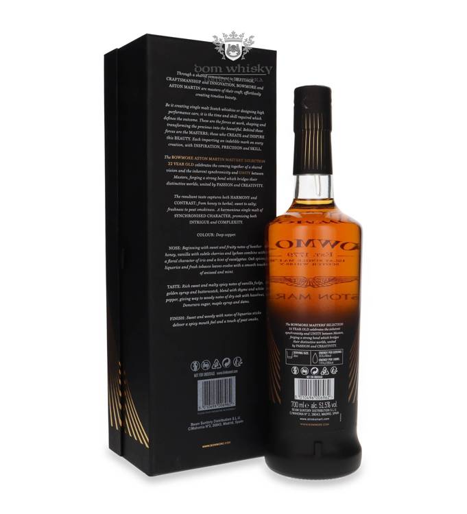 Bowmore 22-letni Aston Martin Master’s Selection / 51,5%/ 0,7l				