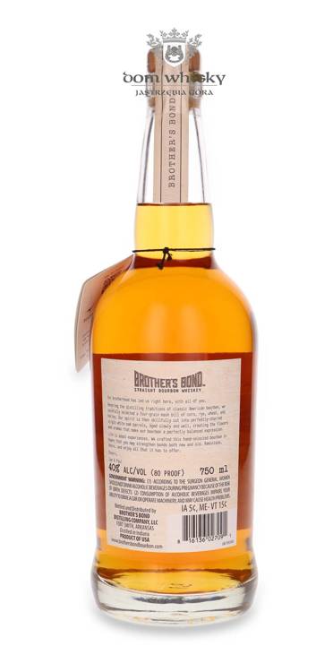 Brother’s Bond Straight Bourbon Whiskey / 40%/ 0,75l