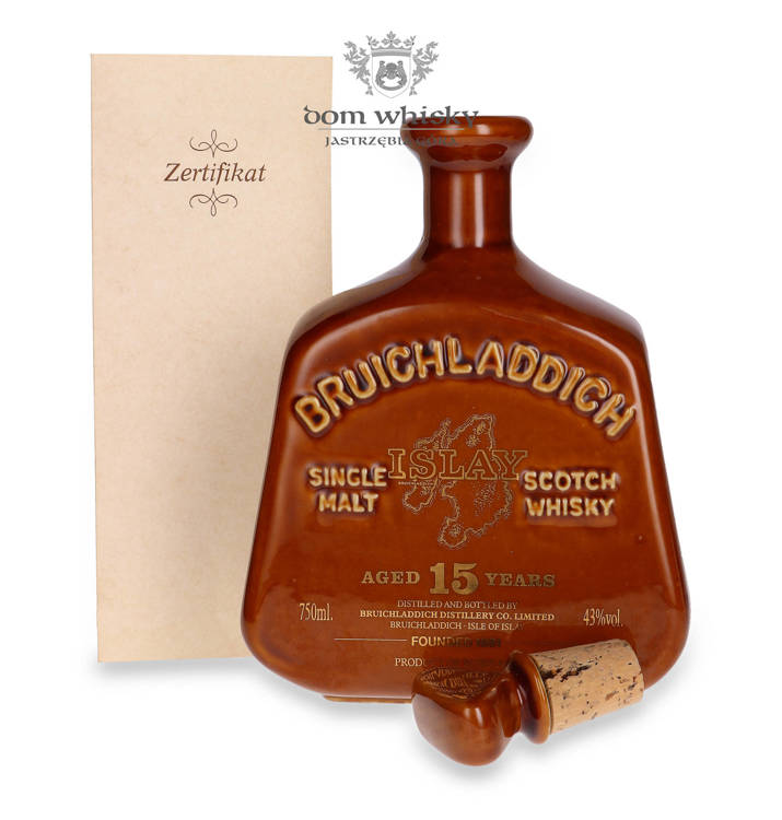 Bruichladdich 15-letni, Ceramic Decanter (Bottled 1980s) / 43% / 0,75l		
