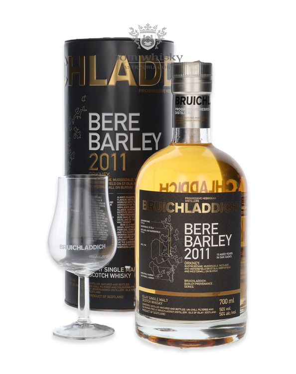 Bruichladdich Bere Barley 2011 / 50%/ 0,7l + kieliszek