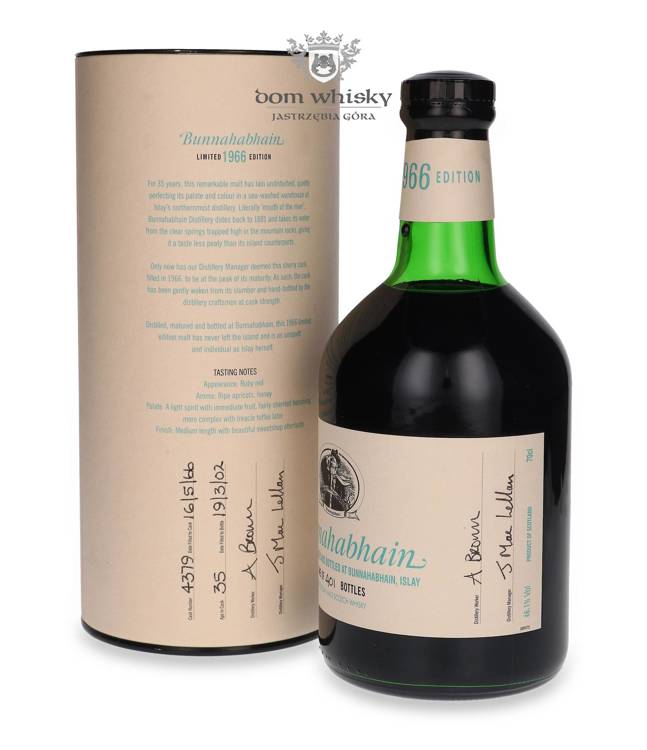 Bunnahabhain 35-letni (D.1966, B.2002) Limited Edition / 46,1% / 0,7