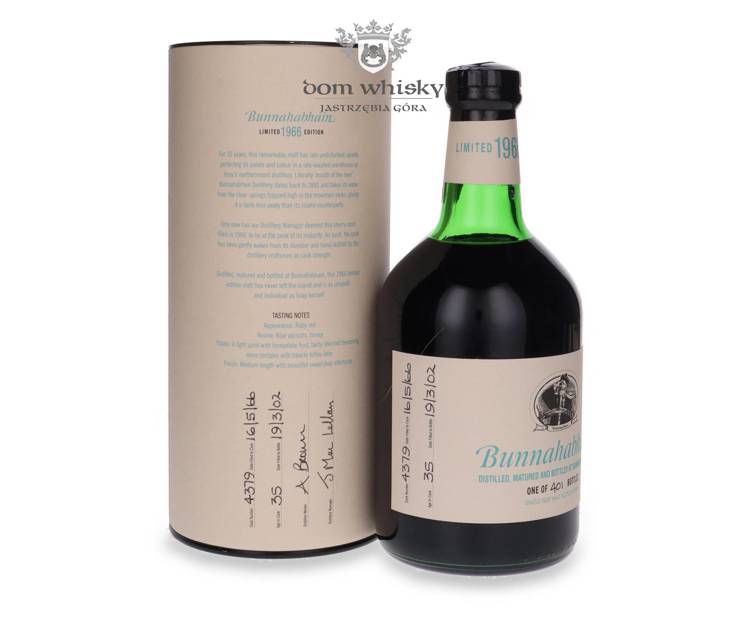 Bunnahabhain 35-letni (D.1966, B.2002) Limited Edition / 46,1% / 0,7