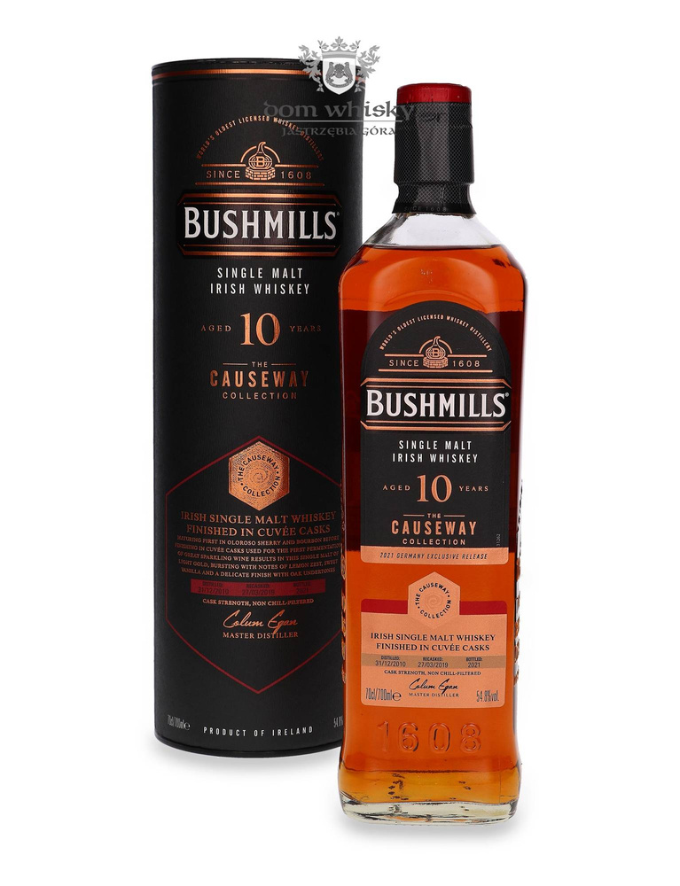 Bushmills 10-letni (D.2010, B.2021) Causeway Collection, Cuvée Casks / 54,8% / 0,7l	 