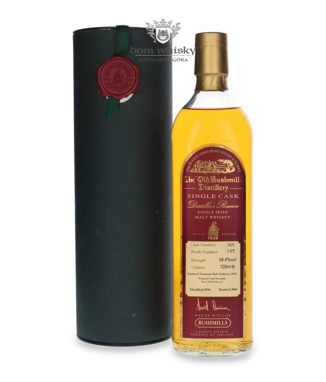 Bushmills 1986 Single Cask (Bottled 2001) German Pub Edition /54,4%/ 0,7l