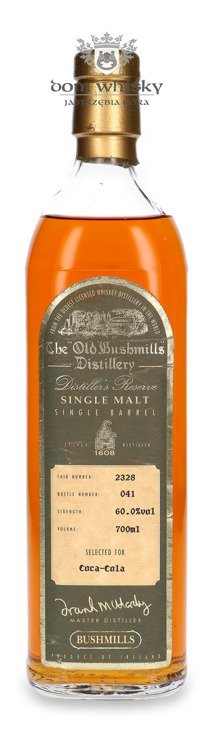 Bushmills Single Barrel Selected For Coca Cola / 60%/ 0,7l