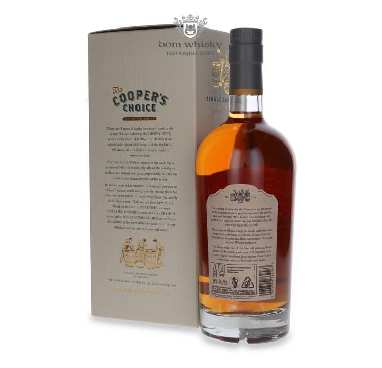 Cameronbridge 15-letni (D.2007, B.2023) Amontilado Sherry Cask Matured, The Cooper’s Choice /56%/ 0,7l	