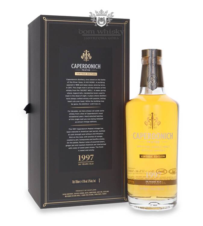 Caperdonich Vintage 1997, 26-letni Peated Secret Speyside Collection / 51% 0,7l