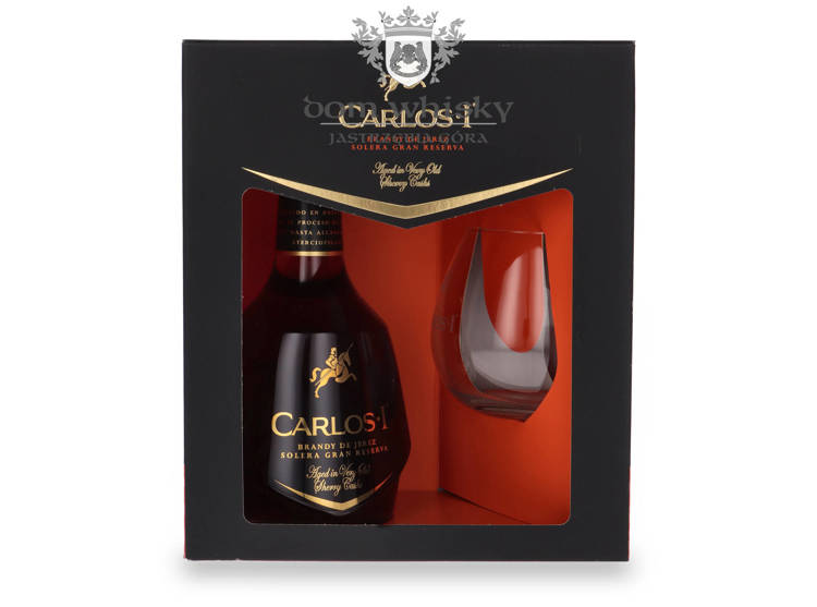 Carlos I Brandy de Jerez Solera Gran Reserva with a Branded Glass / 40% / 0,7l	