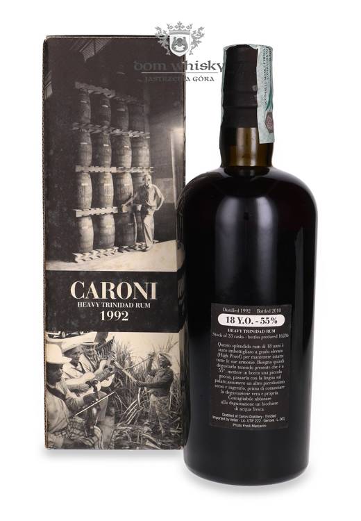 Caroni 18-letni (D.1992, B.2010) Heavy Trinidad Rum / 55% / 0,7l
