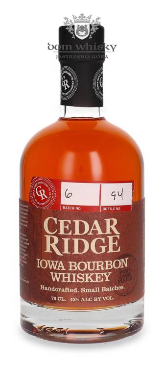 Cedar Ridge Port Cask Finish Iowa Bourbon Whiskey / 43%/ 0,7l