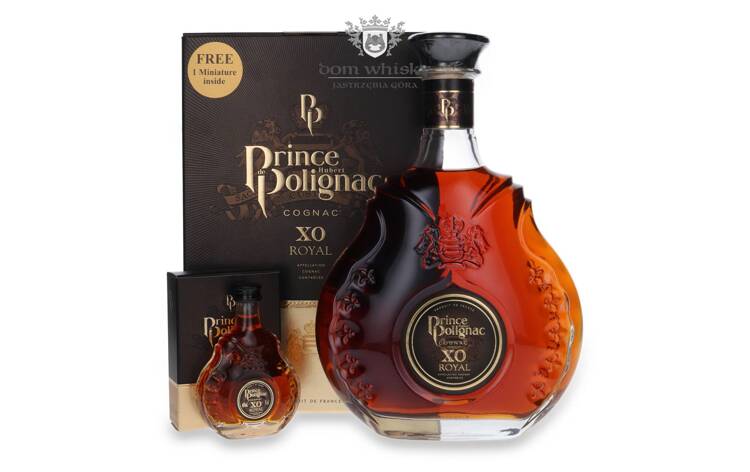 Cognac Prince Hubert de Polignac XO Royal + miniaturka/ 40% / 1,0l