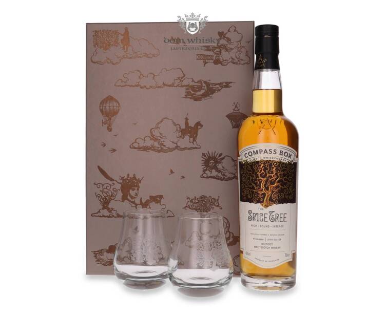 Compass Box The Spice Tree Blended Malt + 2 szklanki / 46%/ 0,7l