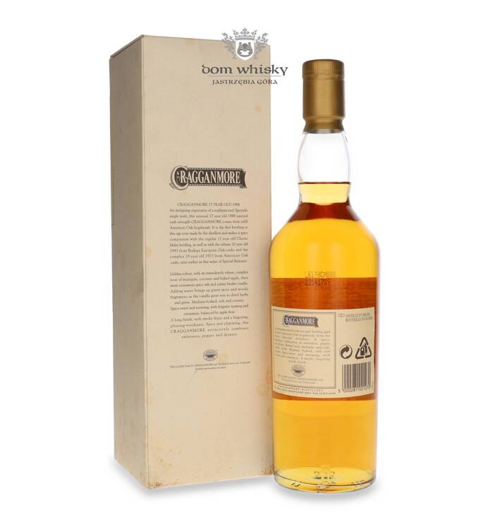 Cragganmore 17-letni, (D.1988 B. 2006) / 55,5% / 0,7l