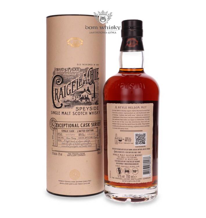 Craigellachie 15-letnia (D.2007, B.2022) Exceptional Cask Series / 57% / 0,7l