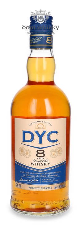 DYC 8-letnia Spanish Blended Whisky / 40%/ 0,7l