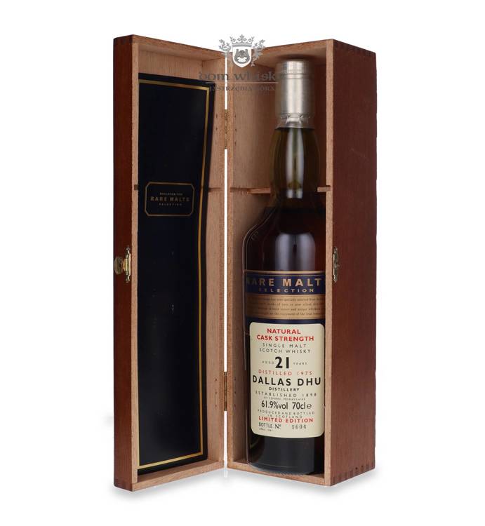 Dallas Dhu 21-letni(D1975,B.1997)Rare Malts/Wooden box/ 61,9% / 0,7l