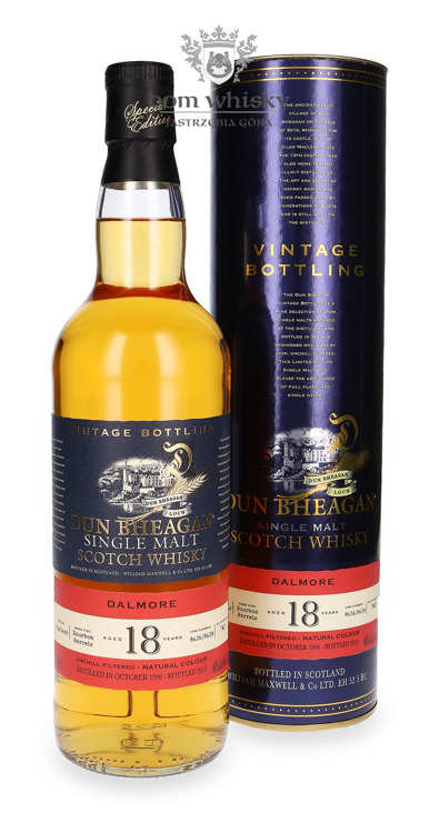 Dalmore 18-letni; (D.1996, B.2015) Dun Bheagan / 46% / 0,7l