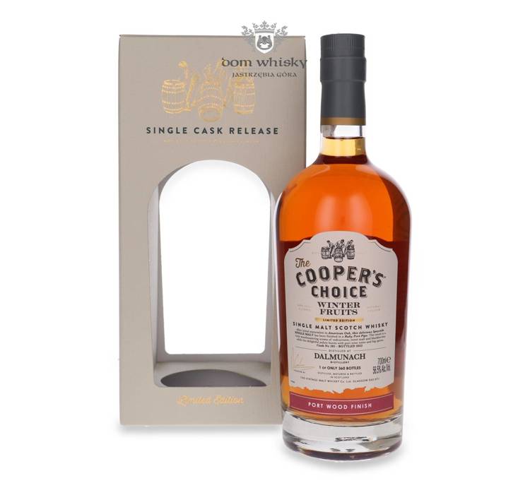 Dalmunach Winter Fruits Port Wood Finish, The Cooper’s Choice /56,5%/ 0,7l