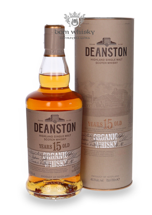 Deanston 15-letni Organic Whisky / 46,3% / 0,7l
