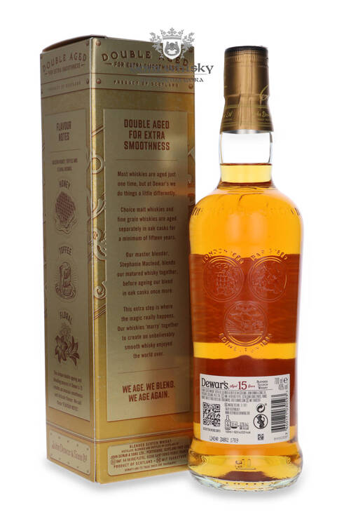 Dewar’s 15-letni Double Aged For Extra Smoothness /karton /40%/ 0,7l