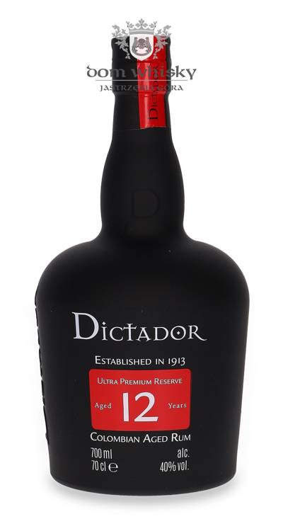 Dictador 12-letni Rum + 2 szklanki / 40% / 0,7l