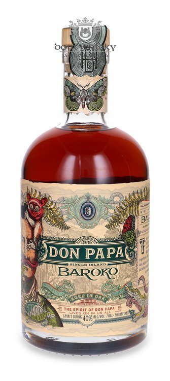 Don Papa Baroko Rum Philipines / 40% / 0,7l