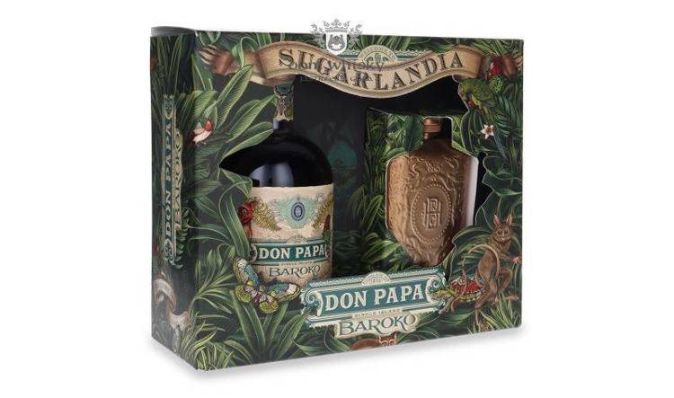 Don Papa Baroko Rum Philipines + piersiówka / 40% / 0,7l