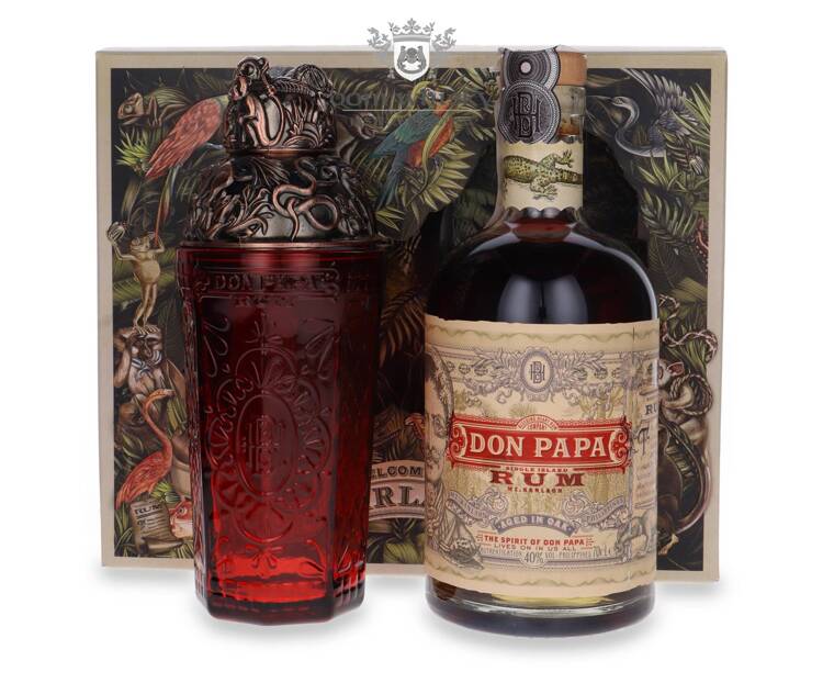 Don Papa Rum Philipines + shaker / 40% / 0,7l