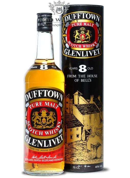 Dufftown-Glenlivet Pure Malt, 8-letni (Bottled 1980s) /40/ 0,75l