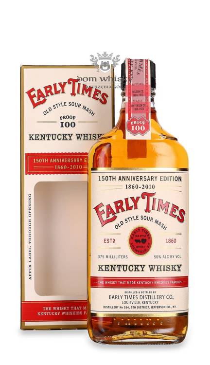 Early Times Kentucky Whisky 150th Anniversary Edition / 50% / 0,375l		