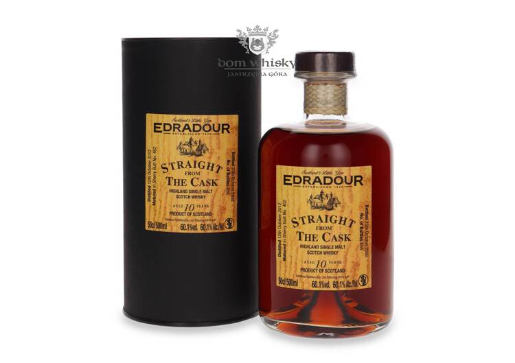 Edradour 10-letni (D.2012, B.2022) Straight from the Cask (Sherry Butt) / 60,1% / 0,5l