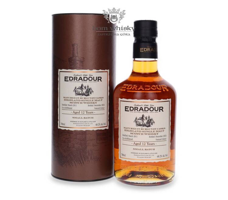 Edradour 12-letni (D.2011, B.2023) Burgundy Casks / 48,2%/ 0,7l		