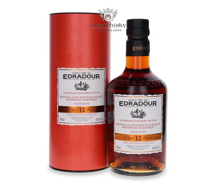 Edradour 12-letni (D.2012, B.2024) Oloroso Sherry Butts, Batch # 3 / 58,6% / 0,7l	