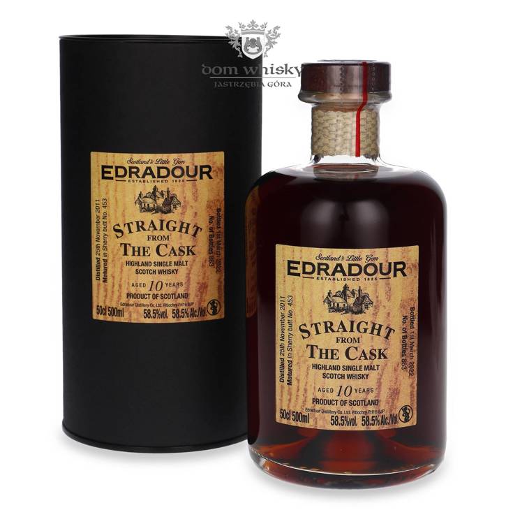 Edradour 2011, 10-letni Straight from the Cask (Sherry) / 58,5% / 0,5l