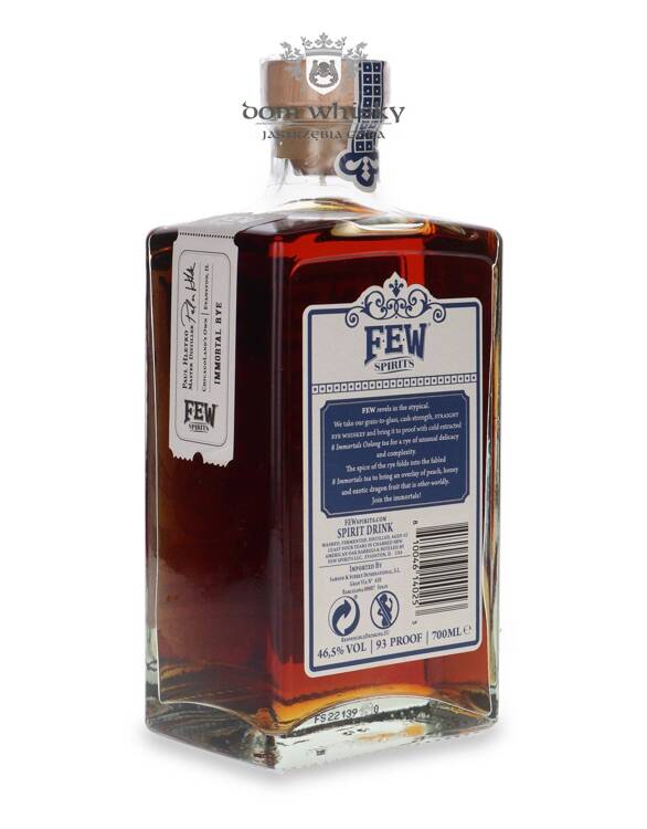 FEW Rye Whiskey with Eight Immortals Tea / 46,5% / 0,7l		