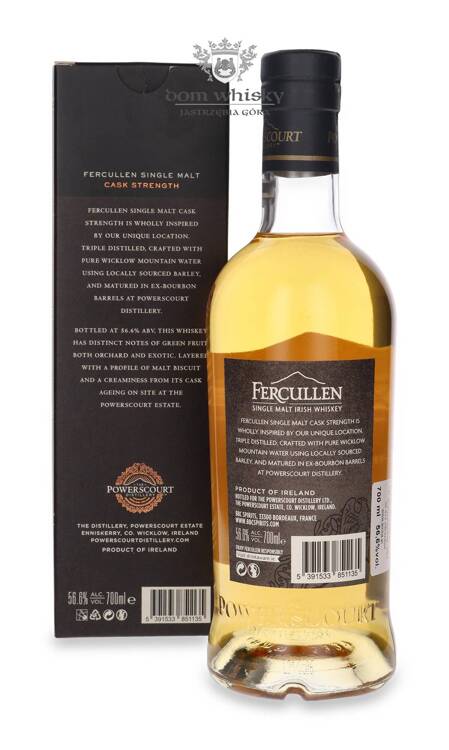 Fercullen Cask Strength Irish Whiskey / 56,6%/ 0,7l	 