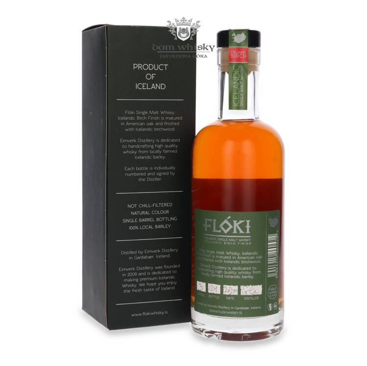 Flóki 3-letni Icelandic Single Malt Birch Wood Finish / 47%/ 0,5l