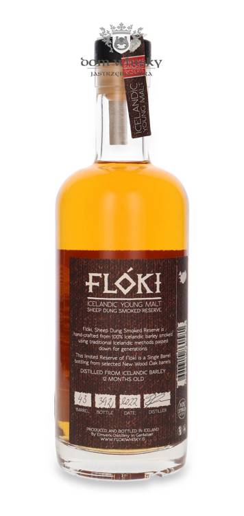 Flóki Icelandic Young Malt Sheep Dung Smoked Reserve (Islandia) /47%/ 0,7l