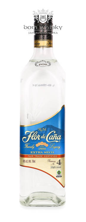 Flor De Cana 4-letnia Extra Seco Rum (Nicaragua) / 40% / 0,75l