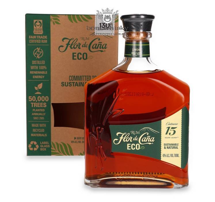 Flor De Cana Eco 15-letni Rum (Nicaragua) / 40% / 0,7l