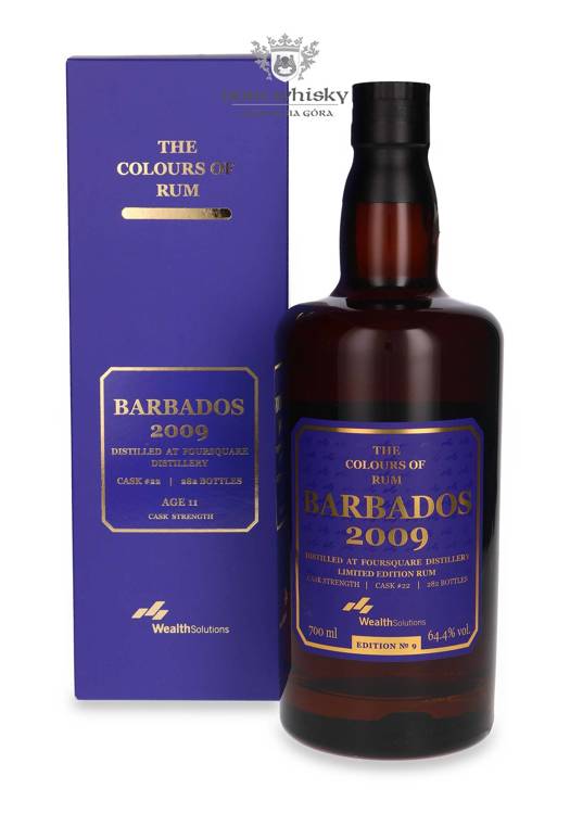 Foursquare Barbados 2009, 11-letni Limited Edition No9 The Colours Of Rum / 64,4% / 0,7l